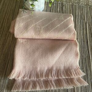 Fendi 100% wool pale pink scarf